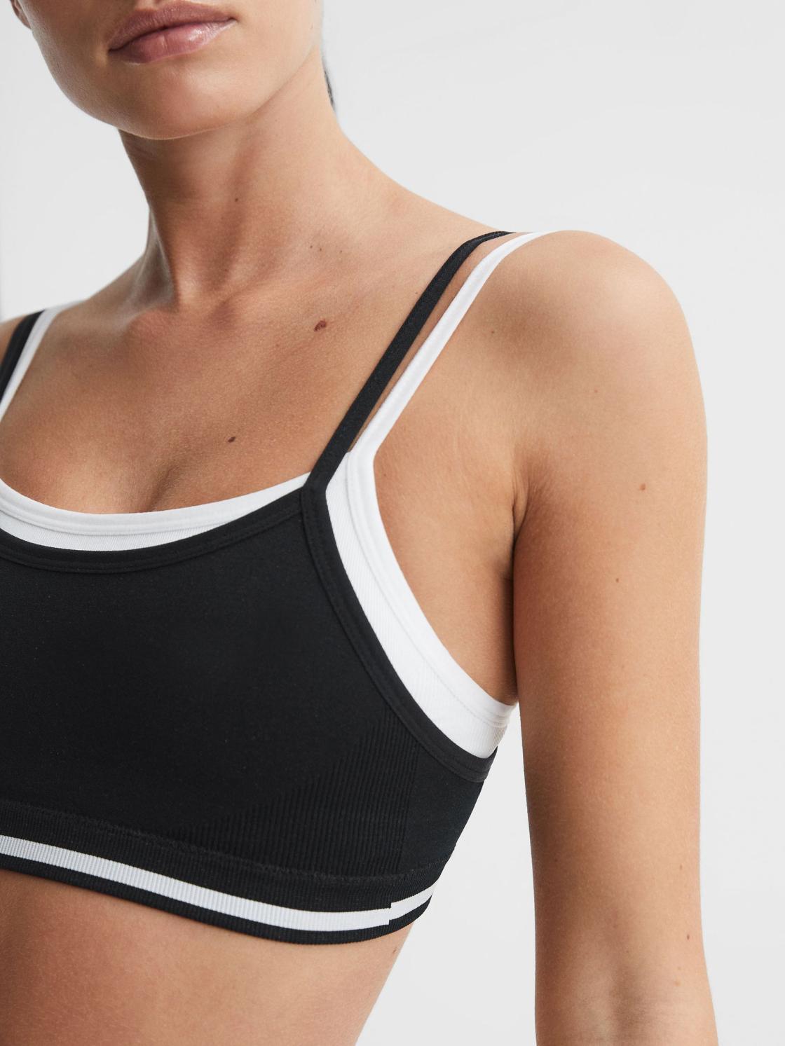Reiss Socks &amp; Underwear | Kelsey The Upside Seamless Sports Bra Black - Women