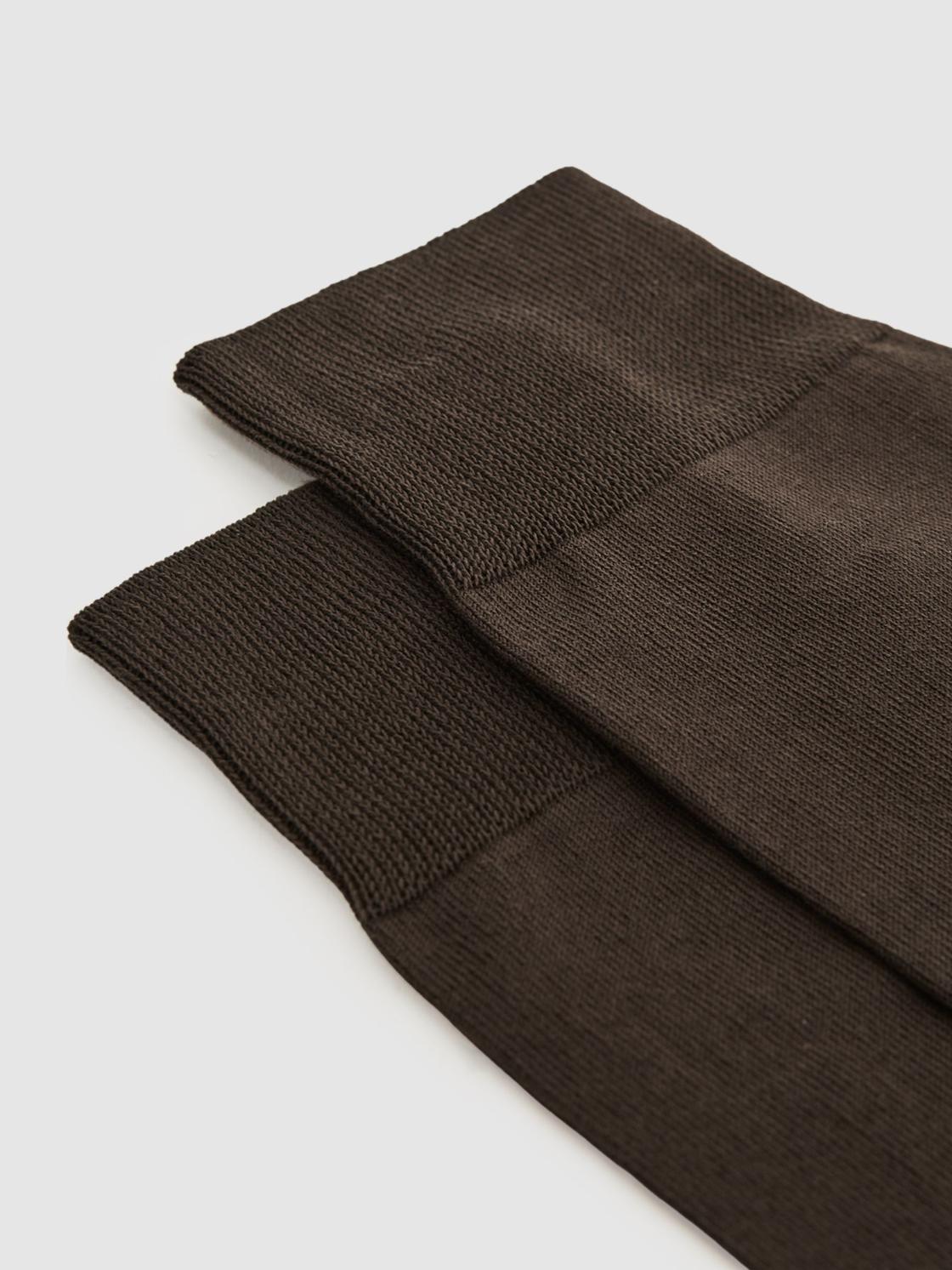 Reiss Socks &amp; Underwear | Mari Mercerised Cotton Blend Socks Chocolate - Men