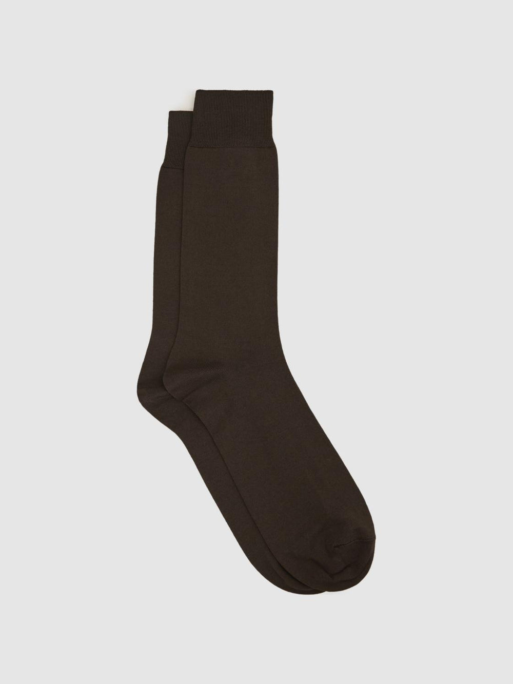 Reiss Socks &amp; Underwear | Mari Mercerised Cotton Blend Socks Chocolate - Men