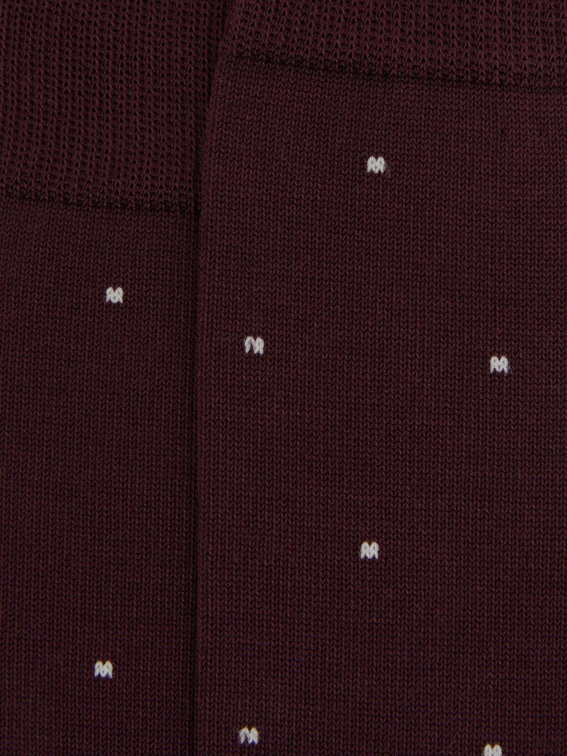 Reiss Socks &amp; Underwear | Mario Spot Polka Dot Socks Bordeaux - Men