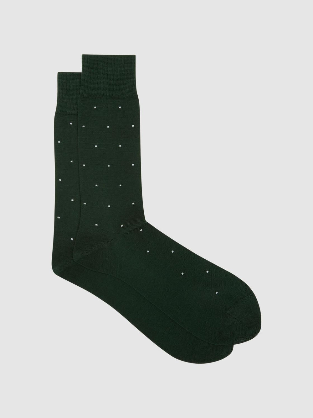 Reiss Socks &amp; Underwear | Mario Spot Polka Dot Socks Bottle Green - Men