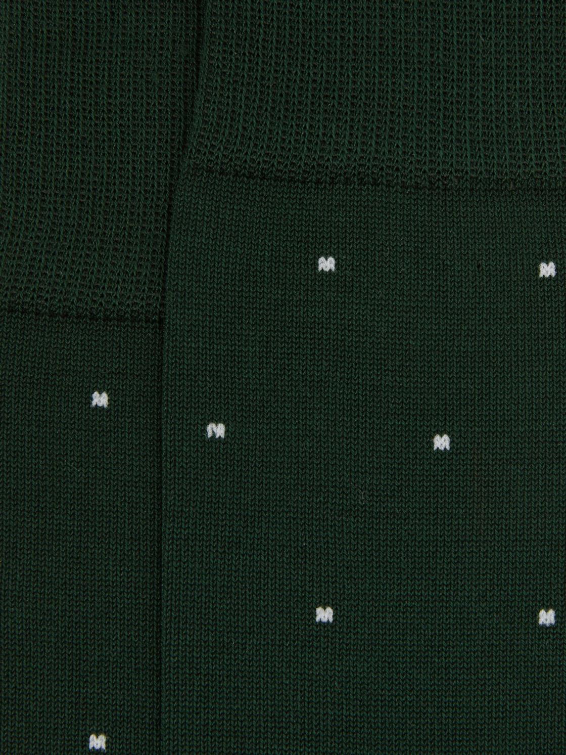 Reiss Socks &amp; Underwear | Mario Spot Polka Dot Socks Bottle Green - Men