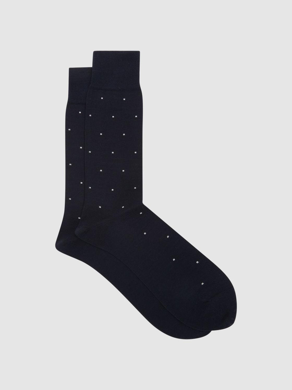 Reiss Socks &amp; Underwear | Mario Spot Polka Dot Socks Navy - Men