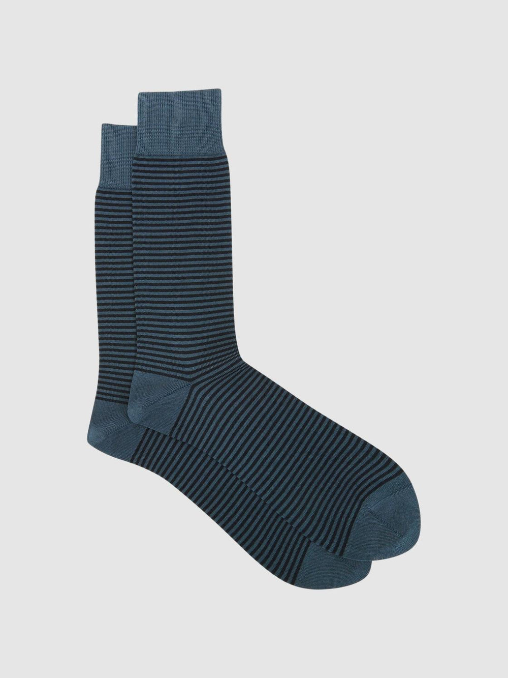Reiss Socks &amp; Underwear | Mario Stripe Striped Socks Airforce Blue/ Navy - Men