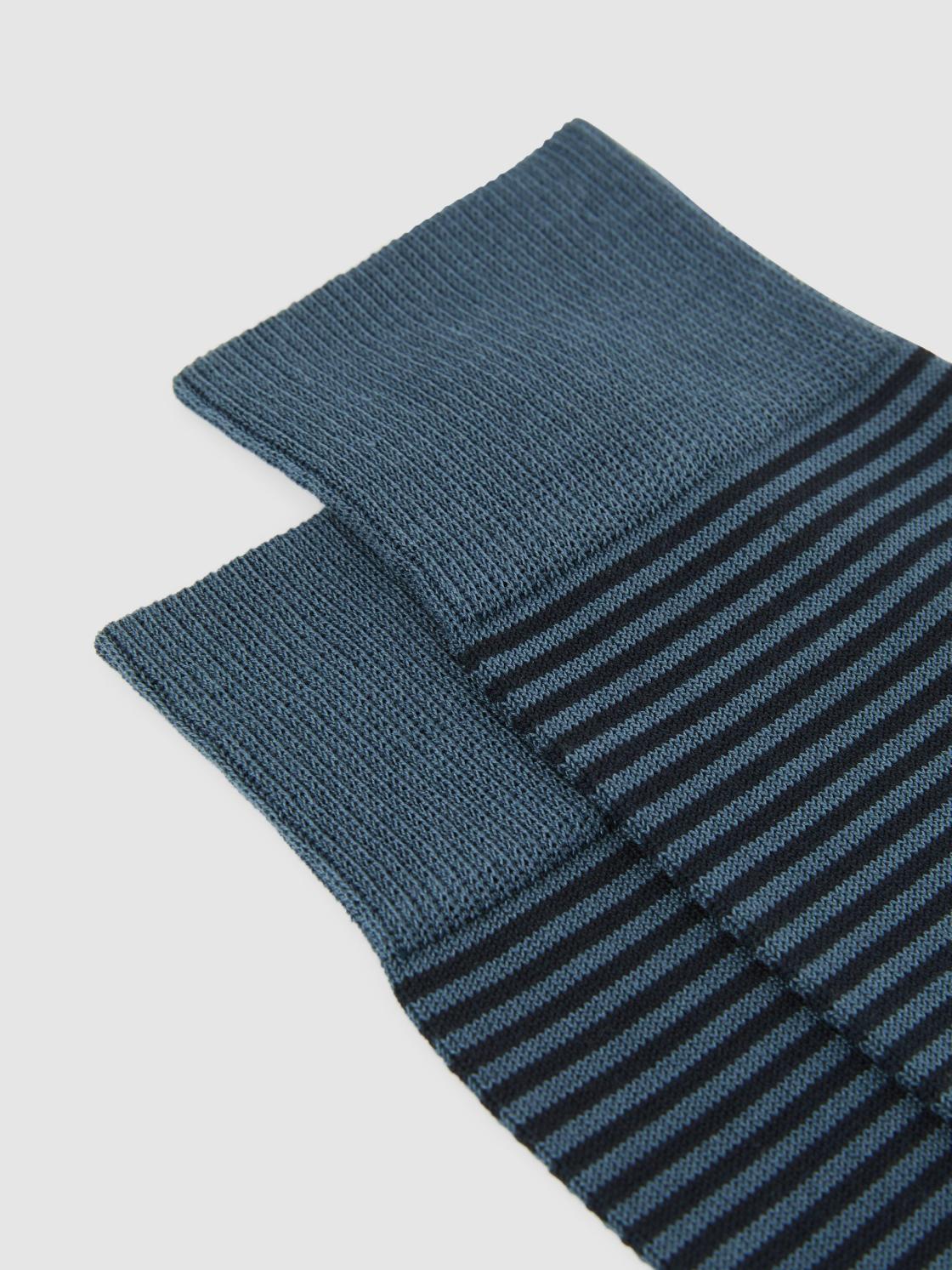Reiss Socks &amp; Underwear | Mario Stripe Striped Socks Airforce Blue/ Navy - Men