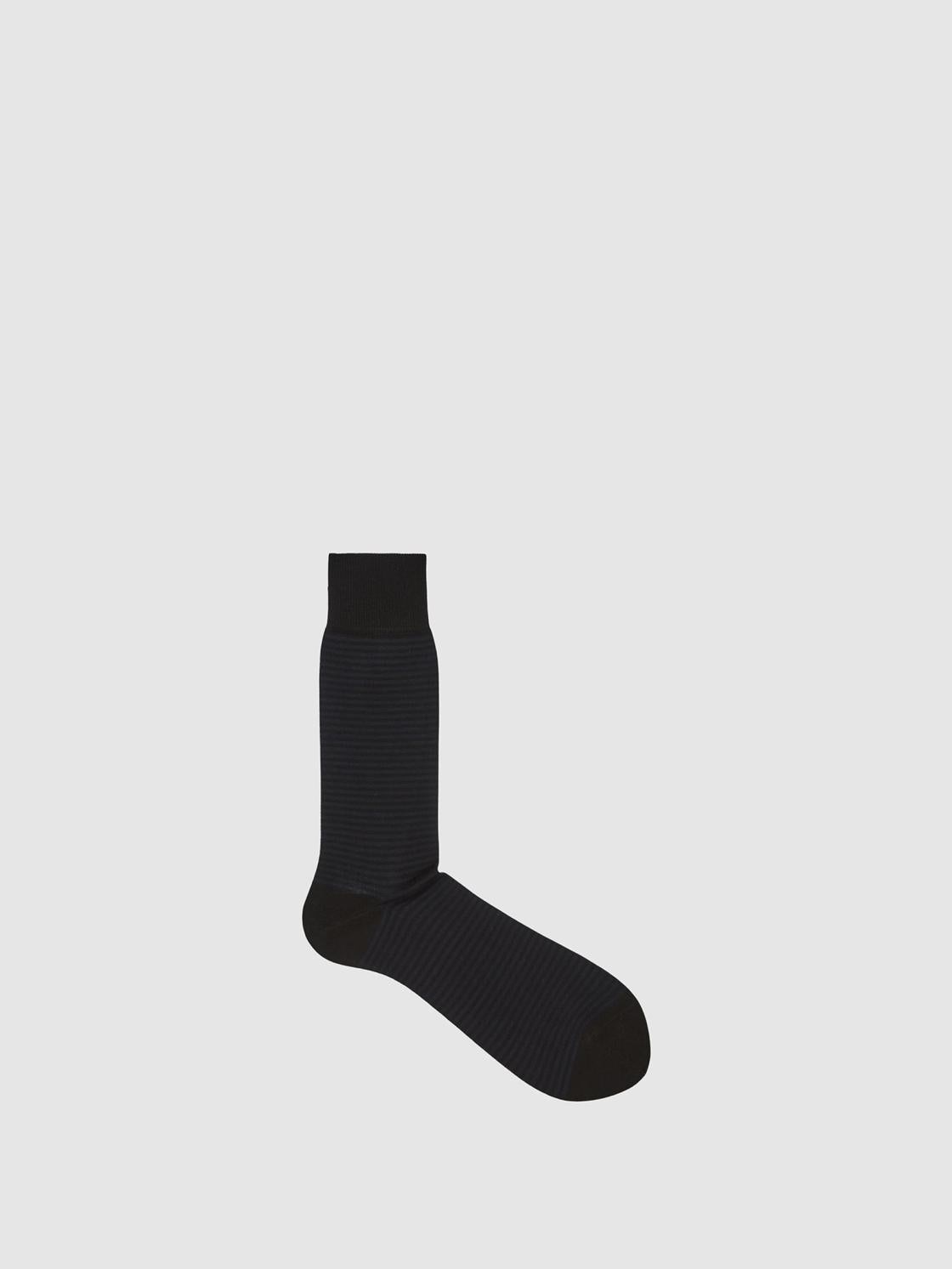 Reiss Socks &amp; Underwear | Mario Stripe Striped Socks Black - Men