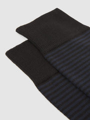 Reiss Socks &amp; Underwear | Mario Stripe Striped Socks Black - Men