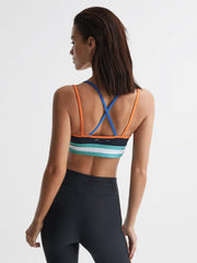 Reiss Socks &amp; Underwear | Tempo Poppy The Upside Colour Block Sports Bra Navy - Women