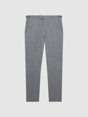 Reiss Suits &amp; Tailoring | Arrow Slim Fit Wool Blend Trousers Soft Grey - Men