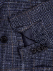 Reiss Suits &amp; Tailoring | Belvedere Single Breasted Check Blazer Indigo - Men