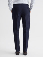 Reiss Suits &amp; Tailoring | Bold Slim Fit Wool Trousers Navy - Men