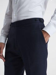 Reiss Suits &amp; Tailoring | Broadgate Prince Of Wales Check Mixer Trousers Blue - Men