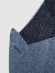 Reiss Suits &amp; Tailoring | Cheltenham Slim Fit Double Breasted Linen Blazer Chambray - Men