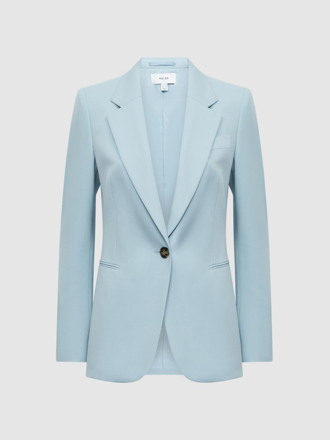 Reiss Suits &amp; Tailoring | Clara Single Breasted Wool Blend Blazer Blue - Women