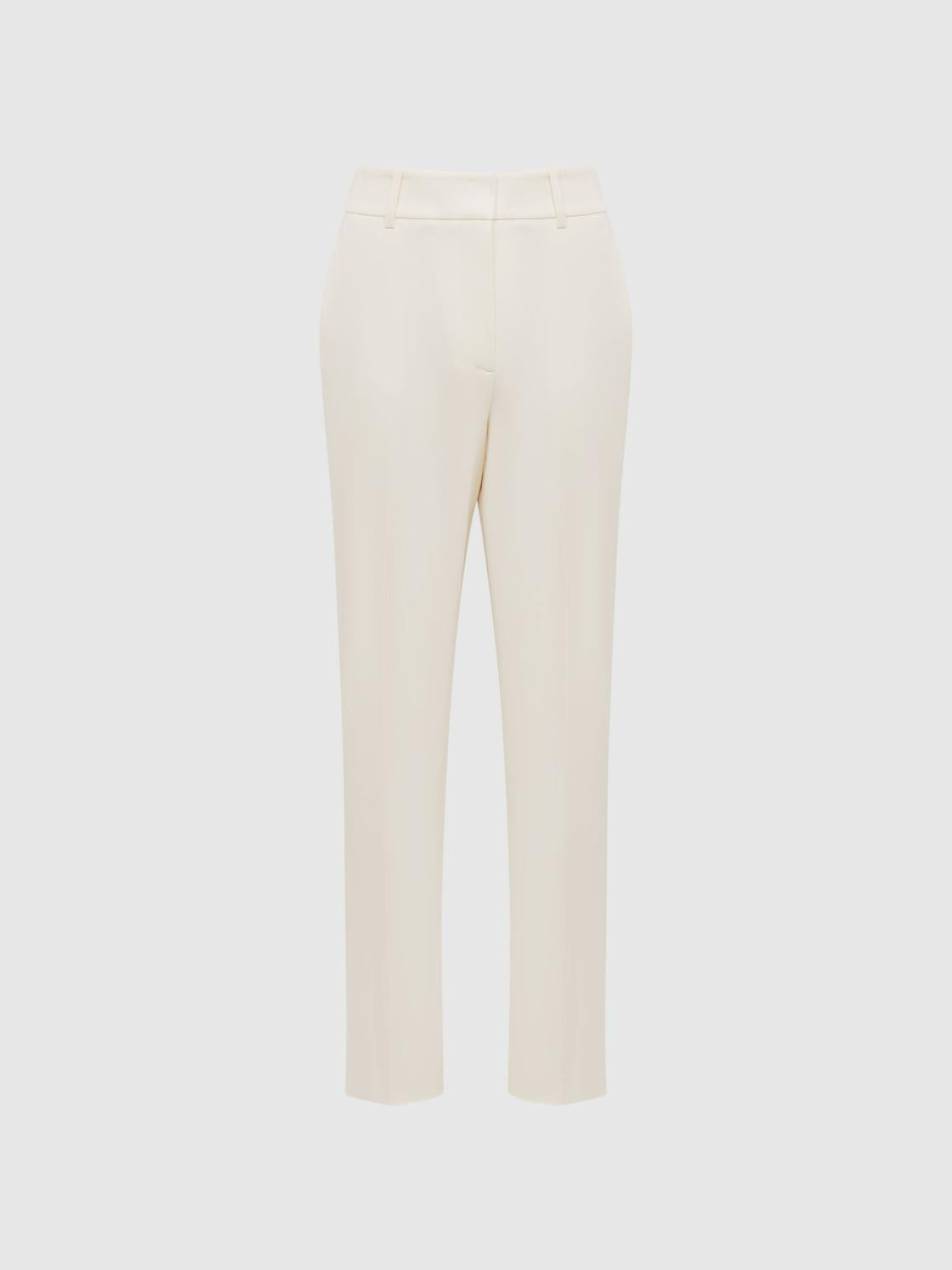 Reiss Suits &amp; Tailoring | Ember High-rise Slim Leg Trousers Camel - Women