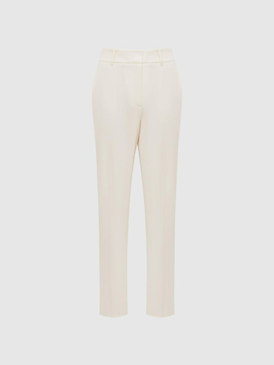 Reiss Suits &amp; Tailoring | Ember High-rise Slim Leg Trousers Camel - Women