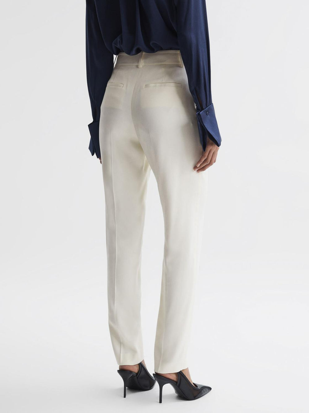 Reiss Suits &amp; Tailoring | Ember High-rise Slim Leg Trousers Camel - Women