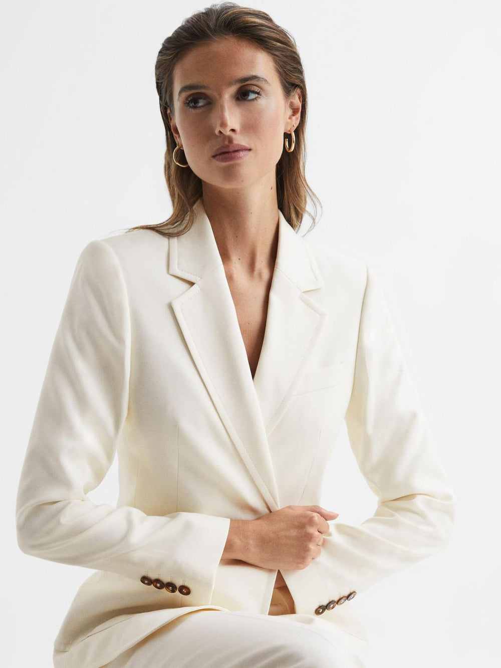 Reiss Suits &amp; Tailoring | Ember Tailored Single Breasted Blazer Camel - Women