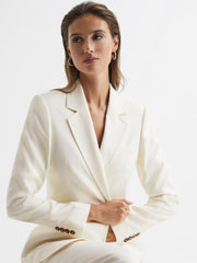 Reiss Suits &amp; Tailoring | Ember Tailored Single Breasted Blazer Camel - Women