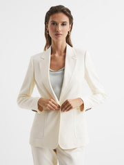 Reiss Suits &amp; Tailoring | Ember Tailored Single Breasted Blazer Camel - Women
