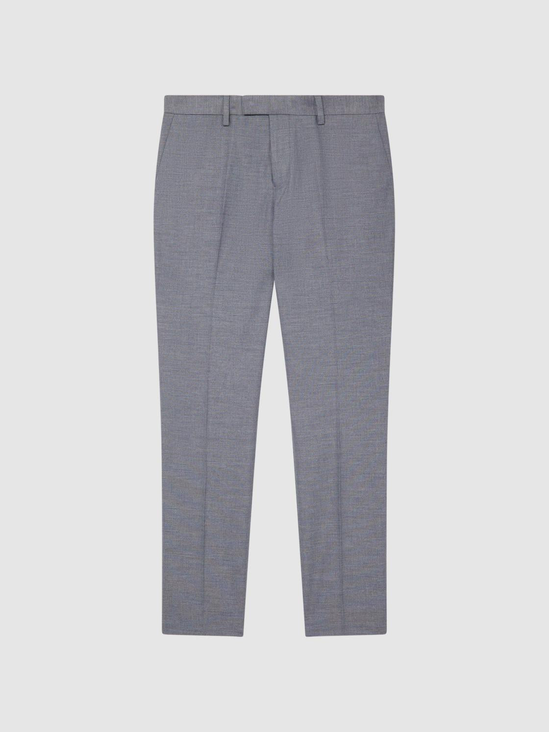 Reiss Suits &amp; Tailoring | Fold Slim Fit Trousers Airforce Blue - Men