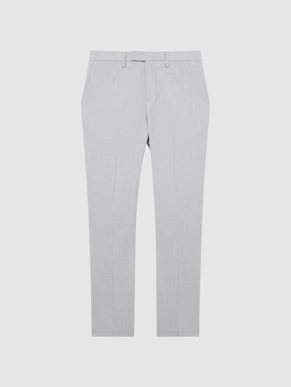 Reiss Suits &amp; Tailoring | Fold Slim Fit Trousers Light Grey - Men