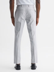 Reiss Suits &amp; Tailoring | Fold Slim Fit Trousers Light Grey - Men