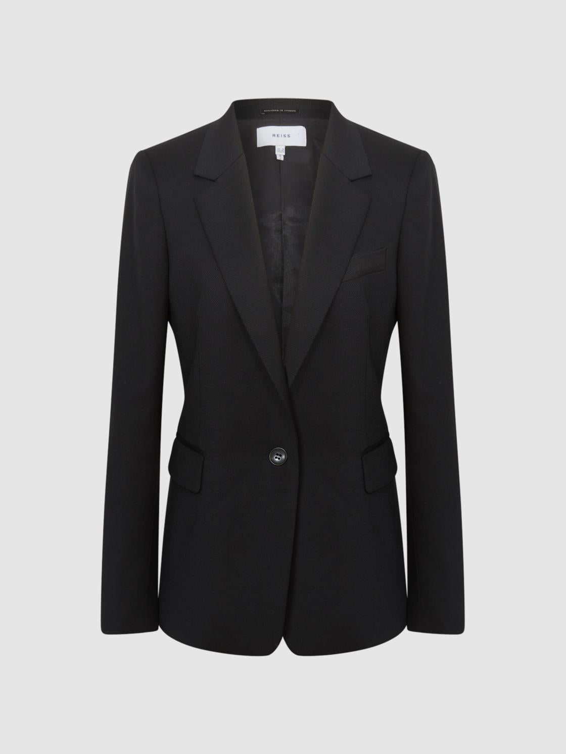 Reiss Suits &amp; Tailoring | Haisley Single Breasted Blazer Black - Women