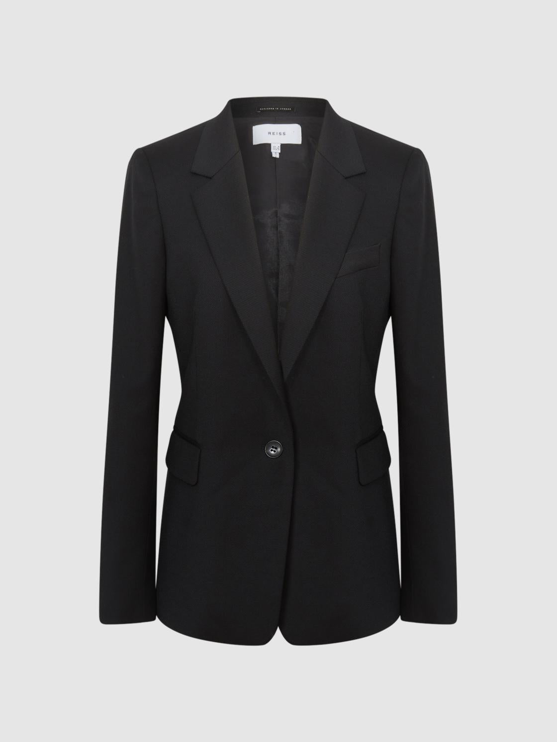 Reiss Suits &amp; Tailoring | Haisley Single Breasted Blazer Black - Women
