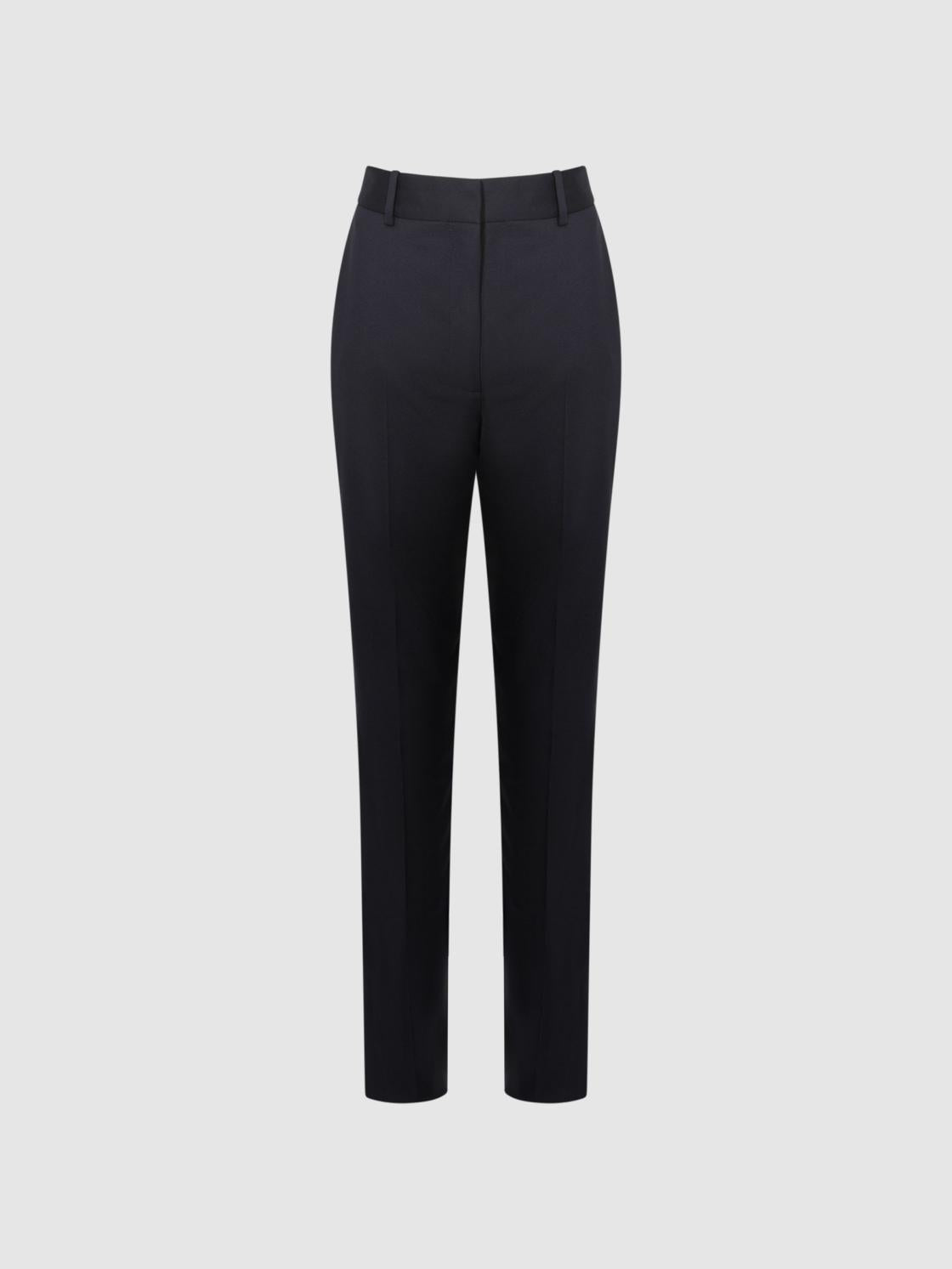Reiss Suits &amp; Tailoring | Haisley Slim Leg Tapered Trousers Black - Women