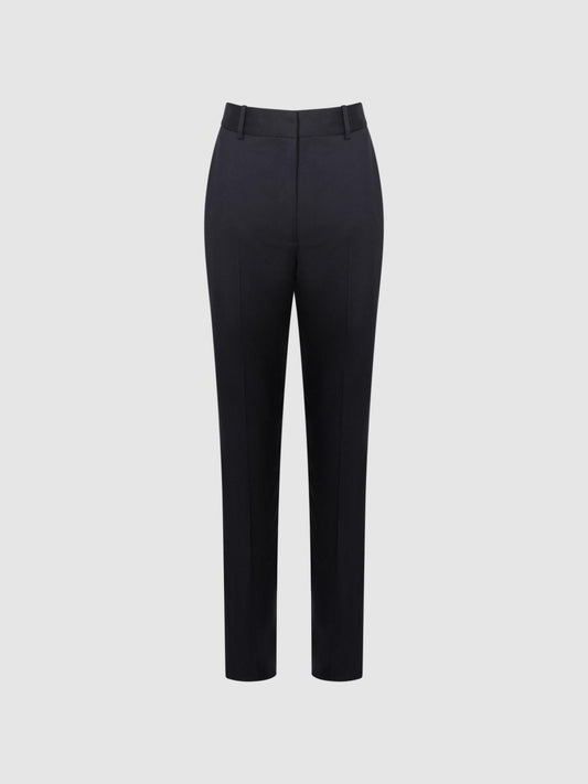 Reiss Suits &amp; Tailoring | Haisley Slim Leg Tapered Trousers Black - Women