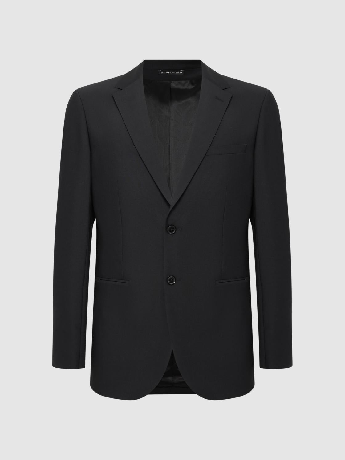 Reiss Suits &amp; Tailoring | Hope Modern Fit Travel Blazer Black - Men