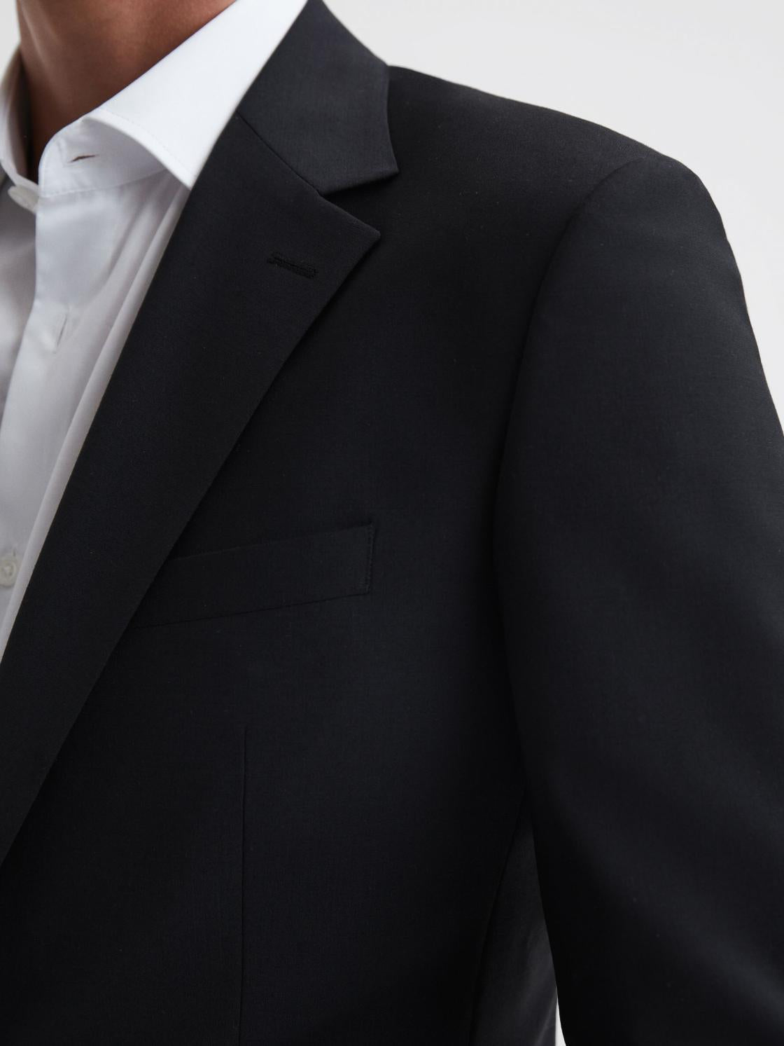 Reiss Suits &amp; Tailoring | Hope Modern Fit Travel Blazer Black - Men