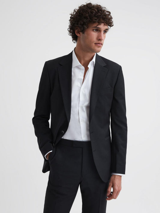 Reiss Suits &amp; Tailoring | Hope Modern Fit Travel Blazer Black - Men
