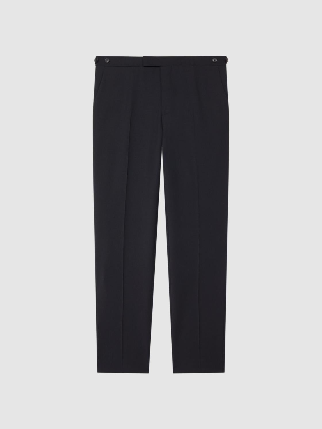 Reiss Suits &amp; Tailoring | Hope Modern Fit Travel Trousers Black - Men