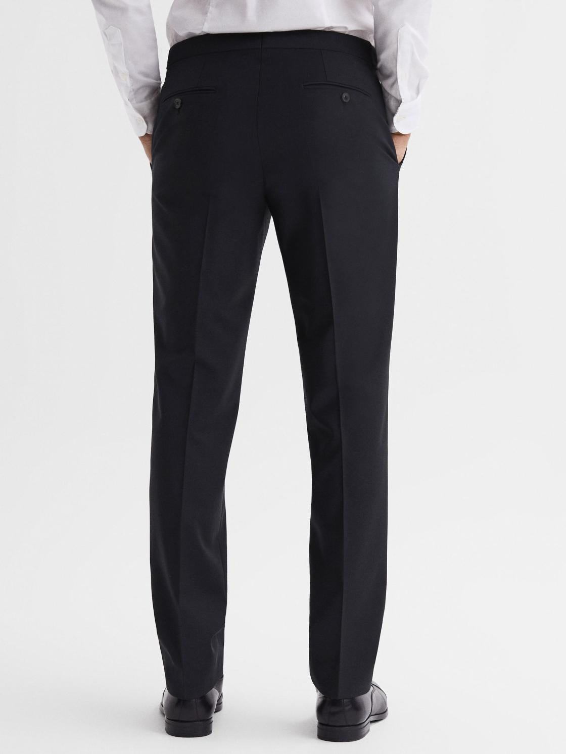 Reiss Suits &amp; Tailoring | Hope Modern Fit Travel Trousers Black - Men