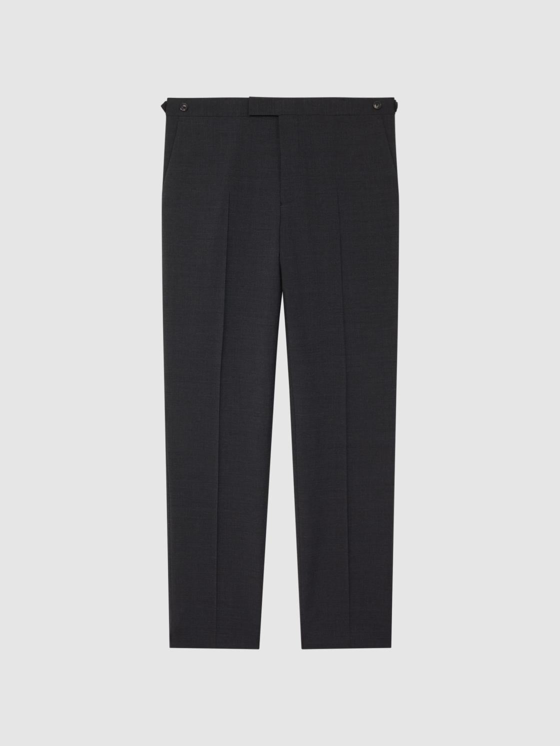 Reiss Suits &amp; Tailoring | Hope Modern Fit Travel Trousers Charcoal - Men