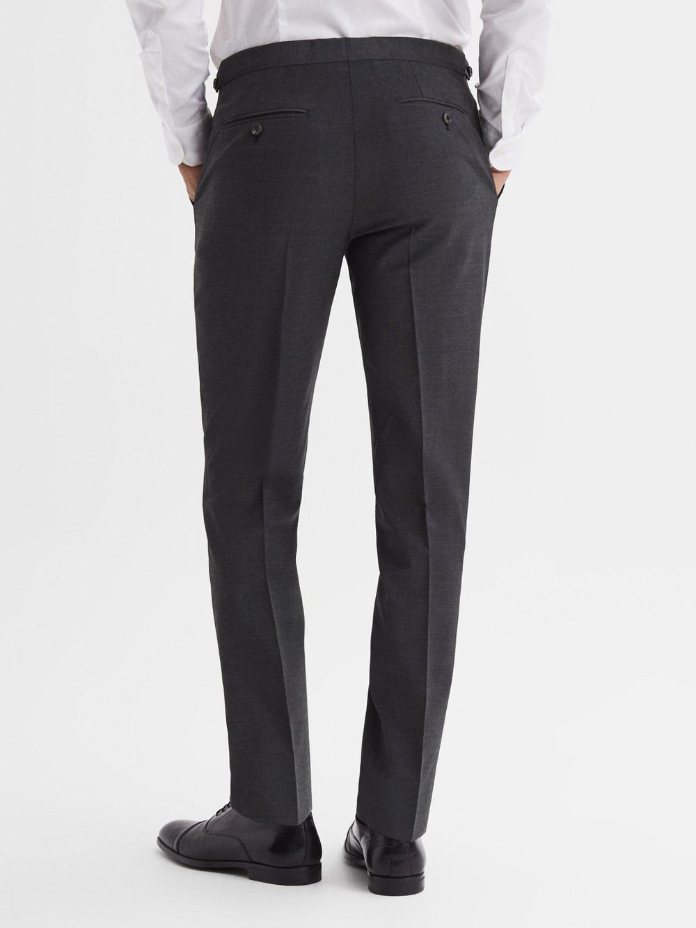 Reiss Suits &amp; Tailoring | Hope Modern Fit Travel Trousers Charcoal - Men
