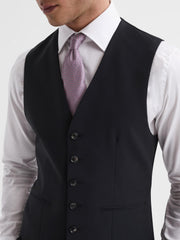 Reiss Suits &amp; Tailoring | Hope Modern Fit Travel Waistcoat Black - Men