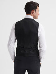 Reiss Suits &amp; Tailoring | Hope Modern Fit Travel Waistcoat Black - Men