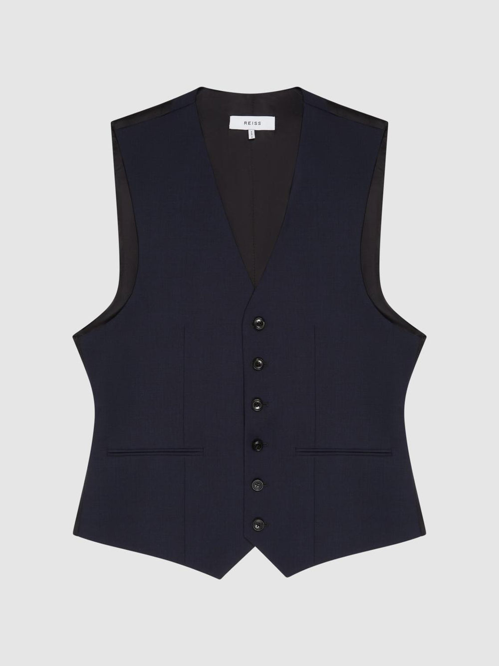 Reiss Suits &amp; Tailoring | Hope Modern Fit Travel Waistcoat Navy - Men