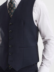 Reiss Suits &amp; Tailoring | Hope Modern Fit Travel Waistcoat Navy - Men
