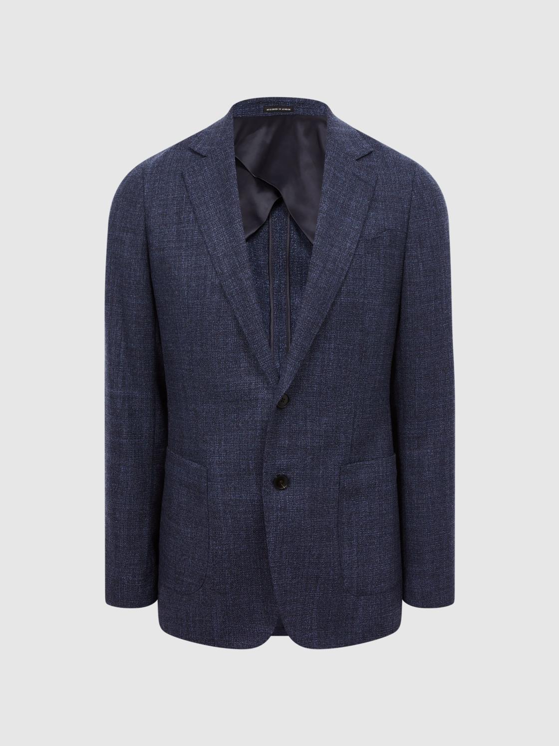 Reiss Suits &amp; Tailoring | Keep Single Breasted Patch Pocket Blazer Indigo - Men
