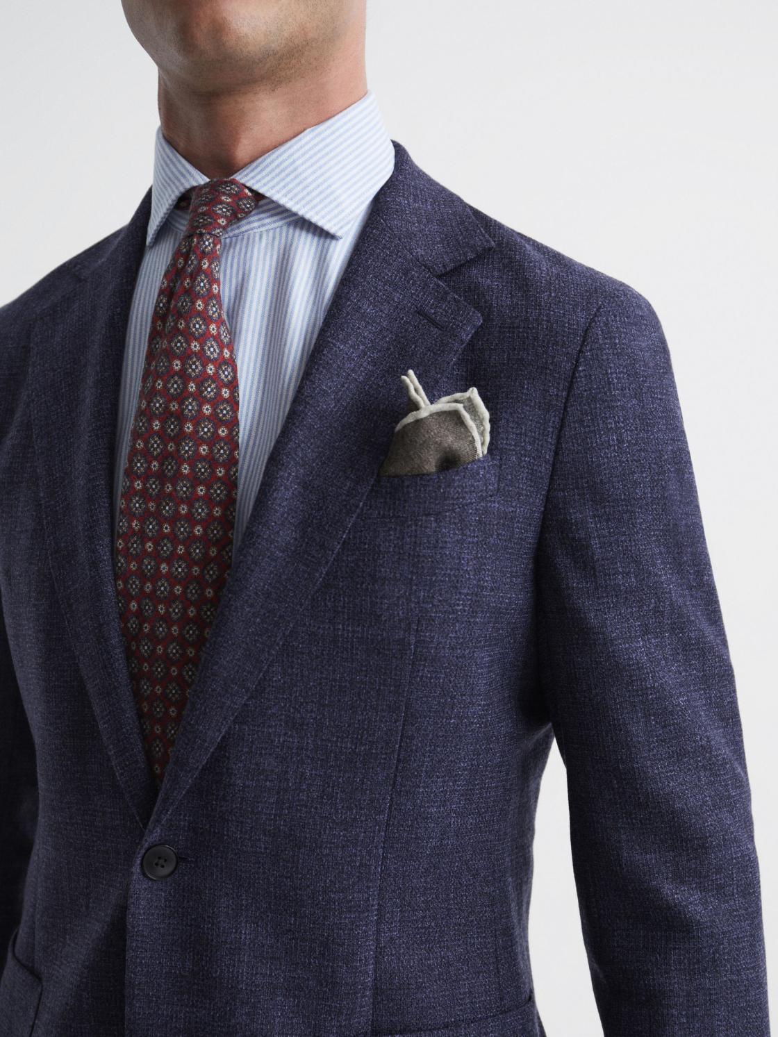 Reiss Suits &amp; Tailoring | Keep Single Breasted Patch Pocket Blazer Indigo - Men