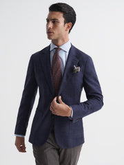 Reiss Suits &amp; Tailoring | Keep Single Breasted Patch Pocket Blazer Indigo - Men