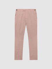Reiss Suits &amp; Tailoring | Kin Linen Formal Trousers Airforce Blue - Men