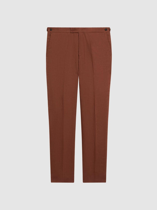 Reiss Suits &amp; Tailoring | Kin Linen Formal Trousers Airforce Blue - Men