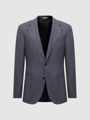 Reiss Suits &amp; Tailoring | Kin Slim Fit Single Breasted Linen Blazer Airforce Blue - Men