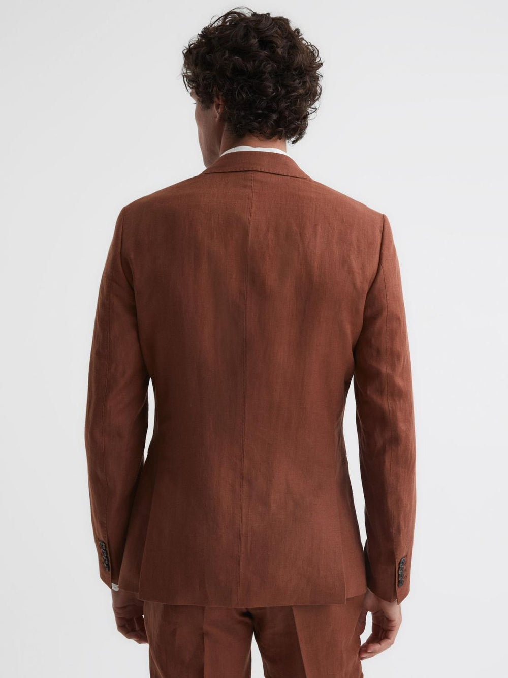 Reiss Suits &amp; Tailoring | Kin Slim Fit Single Breasted Linen Blazer Airforce Blue - Men