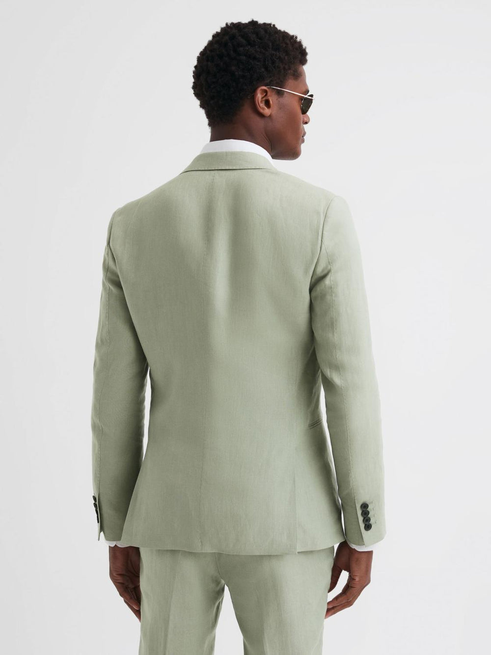 Reiss Suits &amp; Tailoring | Kin Slim Fit Single Breasted Linen Blazer Apple - Men